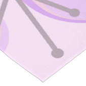 ミッドセンチュリーサークルスターバストラベンダー テーブルクロス (アングル)