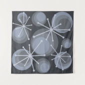 ミッドセンチュリーサークルスターバスト石板 タペストリー (正面(横))