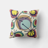 ミッドセンチュリーサークルスターバスト カラフル クッション (裏面)