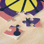 ミッドセンチュリーサークルスターバスト カラフル ジグソーパズル (側面)