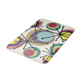 ミッドセンチュリーサークルスターバスト カラフル バスマット (アングル)