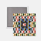 ミッドセンチュリーサークル磁石 マグネット (正面/裏面)