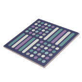 ミッドセンチュリーサークル線パープルターコイズ タイル (側面)