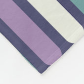 ミッドセンチュリーサークル線パープルターコイズ フリースブランケット (角)