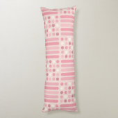ミッドセンチュリーサークル線ピンクバニラ ボディピロー (裏面 (縦))