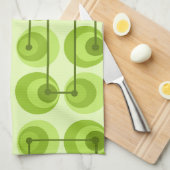 ミッドセンチュリーサークル キッチンタオル (四つ折り)