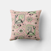 ミッドセンチュリーシャムキャット抽象芸術 クッション (裏面)