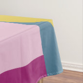 ミッドセンチュリージオメトリックデザイン紫イエローブルー テーブルクロス (インサイチュ)