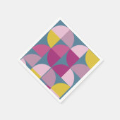 ミッドセンチュリージオメトリックデザイン スタンダードカクテルナプキン (角)