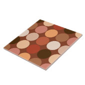 ミッドセンチュリージャイアントドット、チョコレートブラウン&タン タイル (側面)