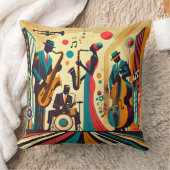 ミッドセンチュリージャズエイジカルテット クッション (ブランケット)