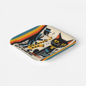 ミッドセンチュリージャズエイジヘルキャットブラックキャット ペーパープレート (傾斜あり)