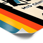 ミッドセンチュリージャズエイジヘルキャットブラックキャット ポスター (コーナー)