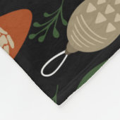 ミッドセンチュリースカンジナビアオーナメント フリースブランケット (角)