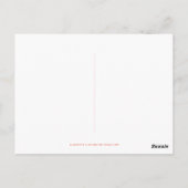 ミッドセンチュリースクリプトホリデーポストカード ポストカード (裏面)