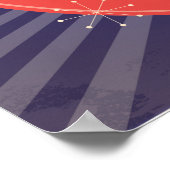 ミッドセンチュリースタイルカクテルラウンジ ポスター (角)