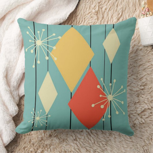 ミッドセンチュリースタイルクッション/ピロースロー。 クッション (ブランケット)