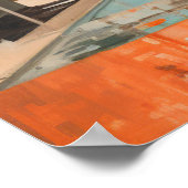 ミッドセンチュリースタイルパーム春 ポスター (角)