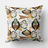 ミッドセンチュリースタイル |植物 | 50年代スタイル クッション (裏面)