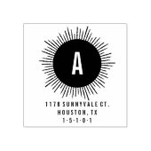 ミッドセンチュリースタートアップ差出人住所スタンプ ラバースタンプ (インプリント)