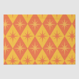 ミッドセンチュリースターバストオンオレンジアンバーダイヤモンド 薄葉紙