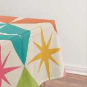 ミッドセンチュリースターバストオンカラフルレトロダイヤモンド テーブルクロス (インサイチュ)