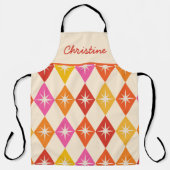 ミッドセンチュリースターバストオンレトロダイヤモンドカスタム エプロン (正面)