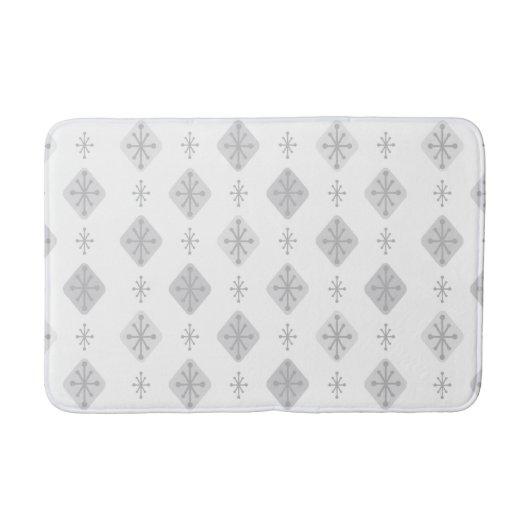 ミッドセンチュリースターバストダイヤモンドライトグレー バスマット (正面)