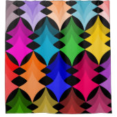 ミッドセンチュリースターモダンズ シャワーカーテン (正面)