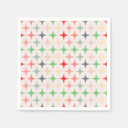 ミッドセンチュリースターモダンズ スタンダードカクテルナプキン (正面)