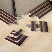 ミッドセンチュリーステンドグラス2オリーブマルティーニ ジグソーパズル (側面)