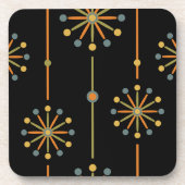 ミッドセンチュリーストライプスターバストカスタムカラーSVG コースター (正面)