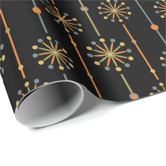 ミッドセンチュリーストライプスターバストカスタムカラーSVG ラッピングペーパー (ロールコーナー)