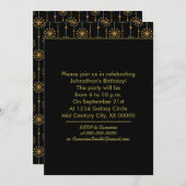 ミッドセンチュリーストライプスターバストカスタムカラーSVG 招待状 (正面/裏面)