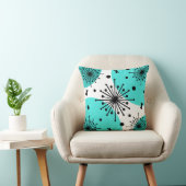 ミッドセンチュリースプートニクスターバストターコイズ クッション (椅子)