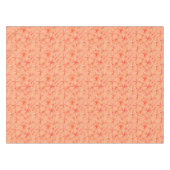 ミッドセンチュリースプートニクパターン、サンゴシェード テーブルクロス (正面(横))