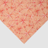 ミッドセンチュリースプートニクパターン、サンゴシェード 薄葉紙 (詳細)