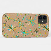 ミッドセンチュリースプートニク模様、Taupe Tan Case-Mate iPhoneケース (裏面(横))