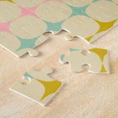 ミッドセンチュリースモダンターズ |ヴィンテージパーソナライズされた色 ジグソーパズル (側面)