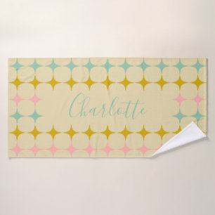 ミッドセンチュリースモダンターズ  ヴィンテージパーソナライズされた色 バスタオル