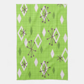 ミッドセンチュリーダイアモンドスターバストシャルトレウス キッチンタオル (縦)