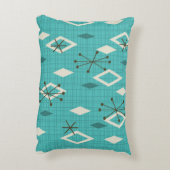 ミッドセンチュリーダイヤモンドスターバストターコイズ アクセントクッション (裏面(縦))