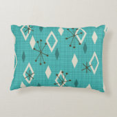 ミッドセンチュリーダイヤモンドスターバストターコイズ アクセントクッション (裏面)