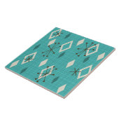 ミッドセンチュリーダイヤモンドスターバストターコイズ タイル (側面)