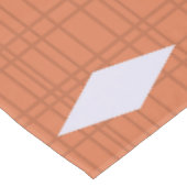 ミッドセンチュリーダイヤモンドスターバストバーンドオレンジ テーブルクロス (アングル)