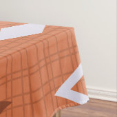 ミッドセンチュリーダイヤモンドスターバストバーンドオレンジ テーブルクロス (インサイチュ)