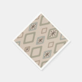 ミッドセンチュリーダイヤモンドソフトニュートラル スタンダードカクテルナプキン (角)