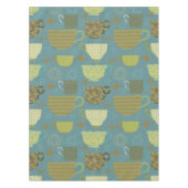 ミッドセンチュリーダスティブルーティーキャップパターン テーブルクロス (正面)