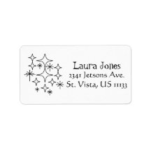 ミッドセンチュリーダモダンイヤモンドスターバスト白黒