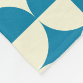 ミッドセンチュリーチェッカーボード、星パタ市松模様にーン フリースブランケット (角)